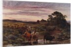 Cattle Fording a Stream, 1862 by Henry Moore