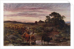 Cattle Fording a Stream, 1862 by Henry Moore