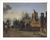 A street in Cologne with the unfinished cathedral in the centre, 1684 by Jan van der Heyden