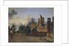 A street in Cologne with the unfinished cathedral in the centre, 1684 by Jan van der Heyden