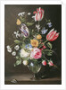 Flowers in a glass vase, 1663 by Johannes Antonius van der Baren