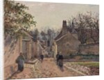 A Village Street, Louveciennes, 1871 by Camille Pissarro