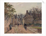 A Village Street, Louveciennes, 1871 by Camille Pissarro