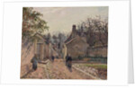 A Village Street, Louveciennes, 1871 by Camille Pissarro