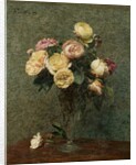 Still Life: Roses in a Glass Vase, 1879 by Ignace Henri Jean Fantin-Latour