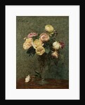 Still Life: Roses in a Glass Vase, 1879 by Ignace Henri Jean Fantin-Latour