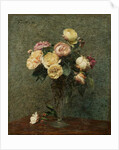 Still Life: Roses in a Glass Vase, 1879 by Ignace Henri Jean Fantin-Latour
