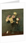 Still Life: Roses in a Glass Vase, 1879 by Ignace Henri Jean Fantin-Latour