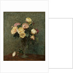 Still Life: Roses in a Glass Vase, 1879 by Ignace Henri Jean Fantin-Latour
