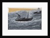 Trawler and Pier by Alfred Wallis