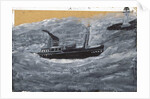 Trawler and Pier by Alfred Wallis