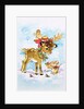 Christmas Reindeer and Rabbit by Diane Matthes