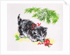 Christmas Kitten by Diane Matthes