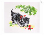 Christmas Kitten by Diane Matthes
