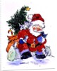 Father Christmas and Kittens, 1996 by Diane Matthes