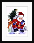 Father Christmas and Kittens, 1996 by Diane Matthes