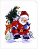Father Christmas and Kittens, 1996 by Diane Matthes