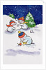Little Snowmen Snowballing, 1996 by Diane Matthes