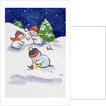 Little Snowmen Snowballing, 1996 by Diane Matthes