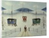Gypsy Caravans in the Snow, 1981 by Mark Baring