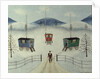 Gypsy Caravans in the Snow, 1981 by Mark Baring