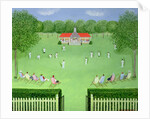 The Cricket Match, 1981 by Mark Baring
