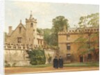 The Grammar Hall from St John's Quadrangle in 1881: President Bulley in the Lodgings Drive and Two Others, 1881 by Pierre François Joseph Tonneau