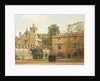 The Grammar Hall from St John's Quadrangle in 1881: President Bulley in the Lodgings Drive and Two Others, 1881 by Pierre François Joseph Tonneau