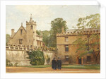 The Grammar Hall from St John's Quadrangle in 1881: President Bulley in the Lodgings Drive and Two Others, 1881 by Pierre François Joseph Tonneau