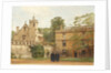 The Grammar Hall from St John's Quadrangle in 1881: President Bulley in the Lodgings Drive and Two Others, 1881 by Pierre François Joseph Tonneau
