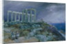 The Temple of Poseidon, Sunium, 1877 by William 'Crimea' Simpson
