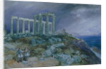 The Temple of Poseidon, Sunium, 1877 by William 'Crimea' Simpson