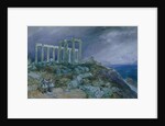 The Temple of Poseidon, Sunium, 1877 by William 'Crimea' Simpson