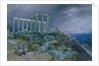 The Temple of Poseidon, Sunium, 1877 by William 'Crimea' Simpson