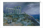 The Temple of Poseidon, Sunium, 1877 by William 'Crimea' Simpson