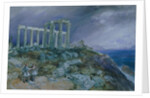 The Temple of Poseidon, Sunium, 1877 by William 'Crimea' Simpson