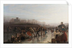 Sliding on Linlithgow Loch, 1858 by Charles Lees