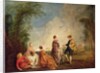 An Embarrassing Proposal, 1715-16 by Jean Antoine Watteau