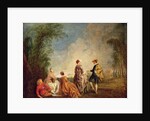 An Embarrassing Proposal, 1715-16 by Jean Antoine Watteau