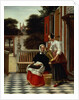 A Mistress and her Maid, 1660s by Pieter de Hooch