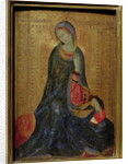 Virgin Annunciate, right hand panel of diptych, 1340-44 by Simone Martini