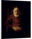 An Old Man in Red by Rembrandt Harmensz. van Rijn