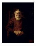 An Old Man in Red by Rembrandt Harmensz. van Rijn