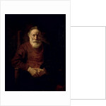 An Old Man in Red by Rembrandt Harmensz. van Rijn