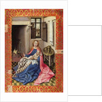 Madonna and Child Before a Fireplace by Master of Flemalle