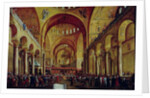 The Presentation of the New Doge to the People in the Basilica of San. Marco by Gabriele Bella