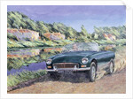 MGB by a French Canal by Clive Metcalfe