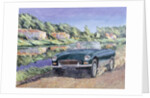 MGB by a French Canal by Clive Metcalfe