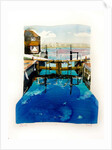 Lock gates & Mill by Michael Frith