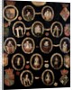 Genealogical chart tracing the Tudor roots of Mary Stuart, Queen of Scots and her son James VI of Scotland and I of England c.1603 by English School